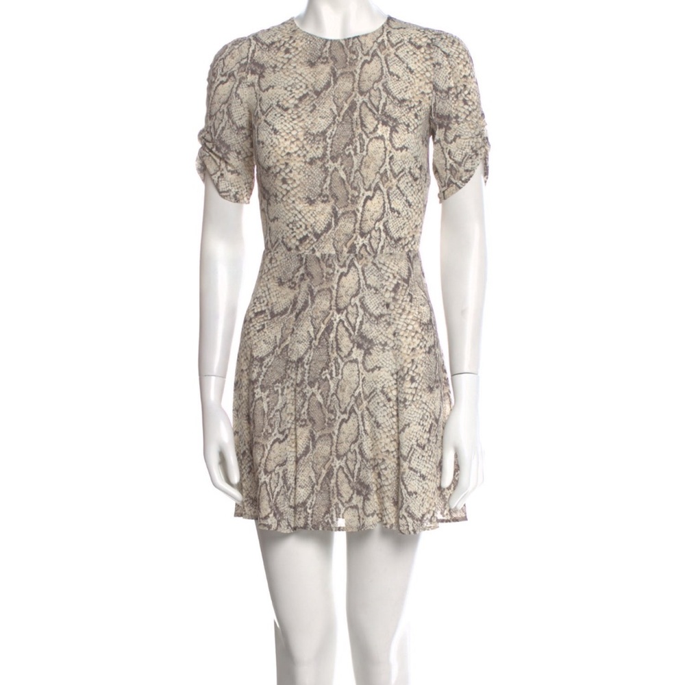 Reformation Hourglass Python Snake Print Dress - image 1